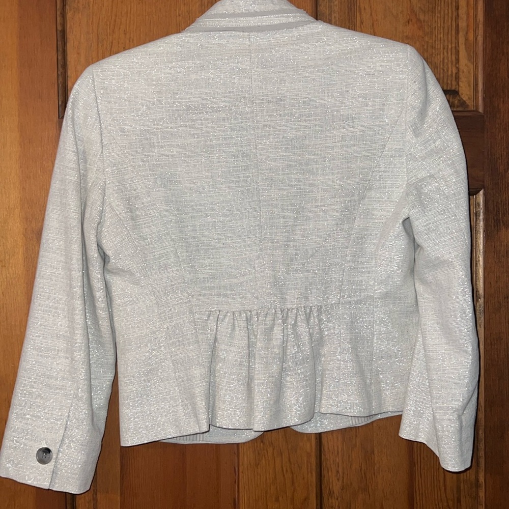 Ann Taylor LOFT Metallic Blazer Jacket, EUC Size 4 - Picture 6 of 7